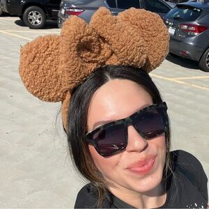 Disney-inspired: Cozy Brown Teddy Bear Ears Headband